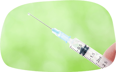 表面麻酔に使う注射器