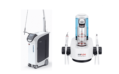 精密歯周病治療を行うエアフロー プロフィラキシスマスターとEr：YAGレーザー