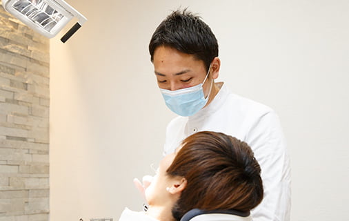 治療後のフォローの説明図